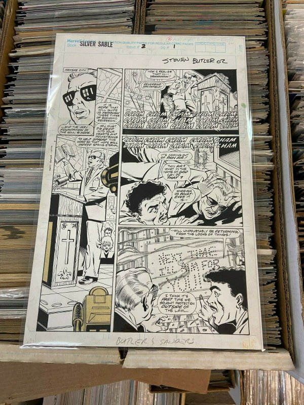 Silver Sable Book 2 Page 1 Steven Butler Original Art