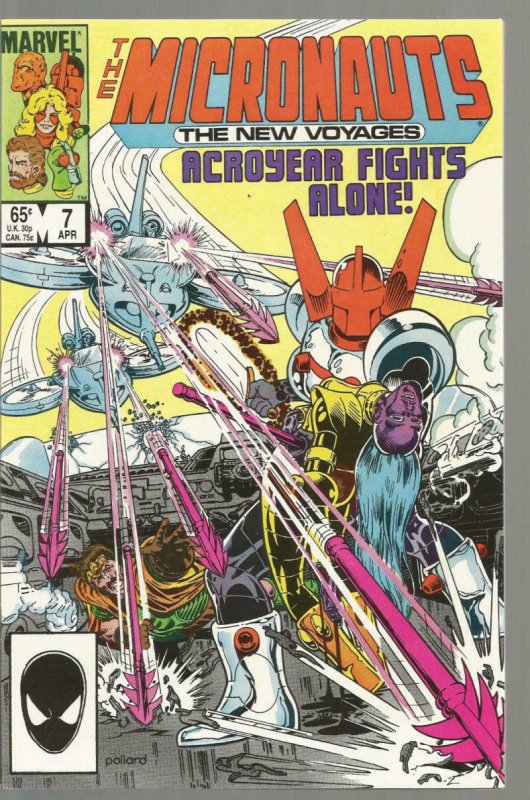 MICRONAUTS #7, NM-, New Voyages,  Marvel, 1984 1985  more Marvel in store