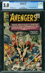 The Avengers #12 (1965) CGC 5.0 [SBD-01]