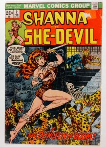 Shanna the She-Devil #2 (3.0, 1973) 2nd app of Shanna