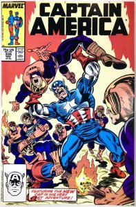 CAPTAIN AMERICA Comic # 335 — John Walker Replacement Cap —1987 Marvel Fine Cond 