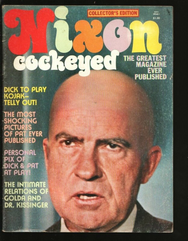 Cockeyed Nixon #1 1976-First issue-Prank photos & gags featuring Richard Nixo...