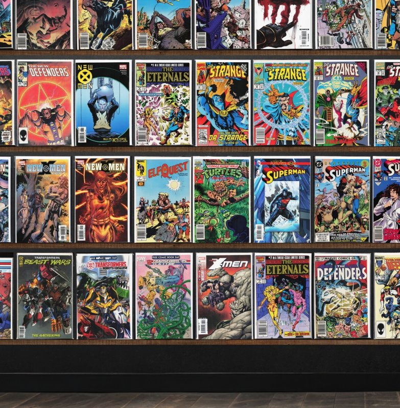 Huge Lot 150+ Comics with Elfquest, Superman, New X-Men, The Defenders & More!