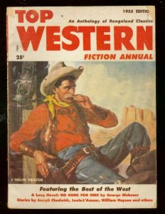 TOP WESTERN FICTION ANNUAL 1955-LOUIS L'AMOUR-CHADWICK VG