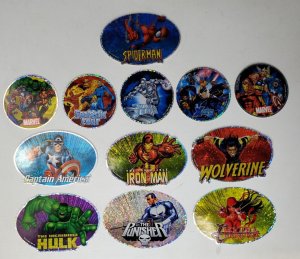 Spider Man Vending Machine Sticker 2004 set of 12 NM SERIES 1 