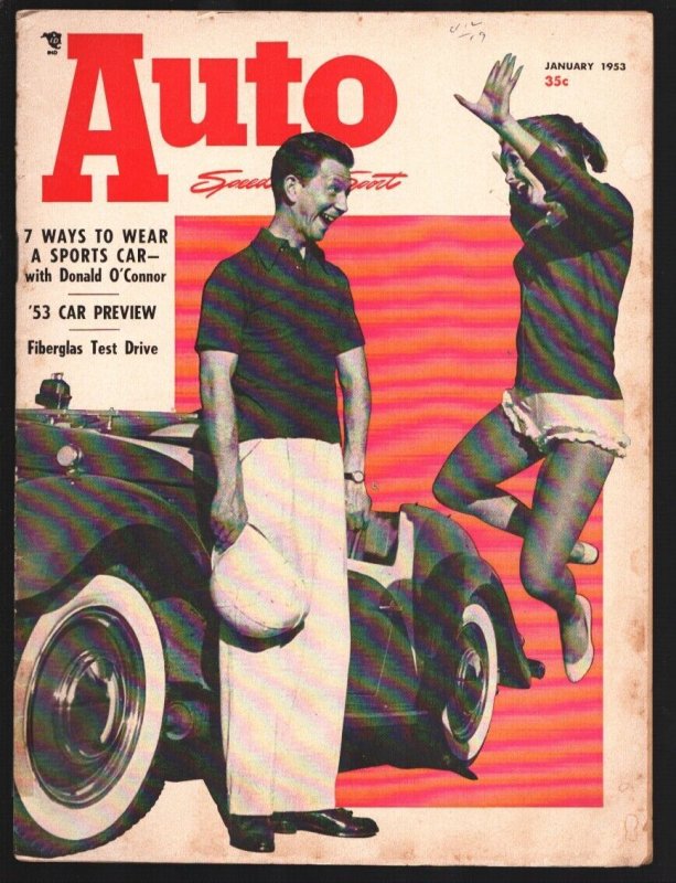 Auto Speed and Sport 1/1953-Donald O'Connor  cover-Sports Car Road Racing-Par...
