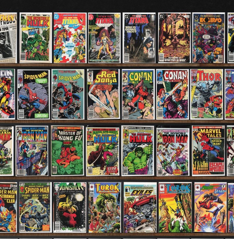 Huge Lot 150+ Comics with Marvel Team Up, Marvel Tales, Iron Man, Turok & More!