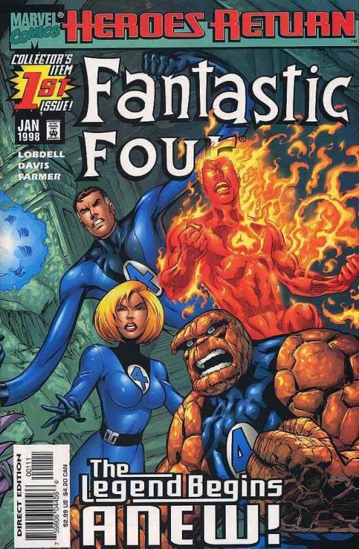 FANTASTIC FOUR (1998) 1,2(BOTH),3-7 THE SET!