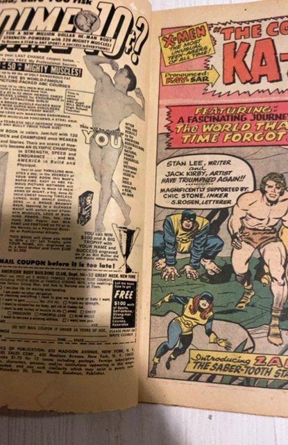 The X-Men #10 (1965)1st Kazar app in xmen