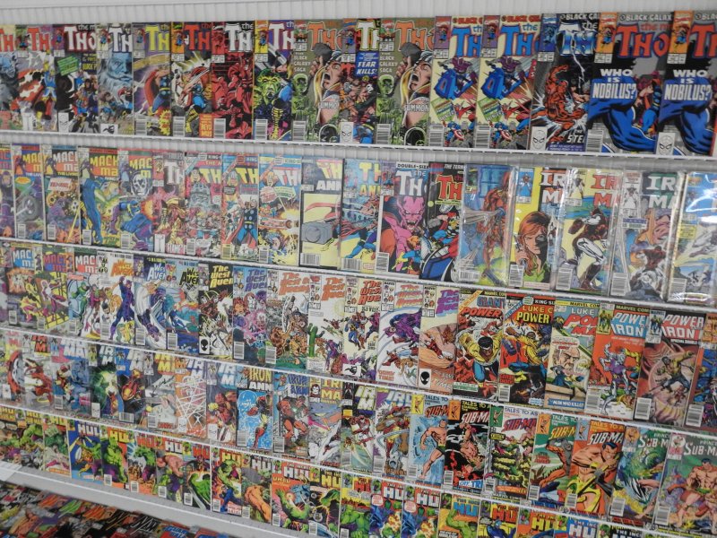 Huge Lot 160+ Comics W/Thor, Hulk, Iron Man, Cage Avg VG/Fine Condition!!