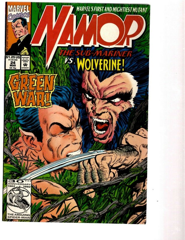 12 Marvel Comic Books Namor # 20 21 22 23 24 25 27 28 37 41 Annual '91 '92 EK20 