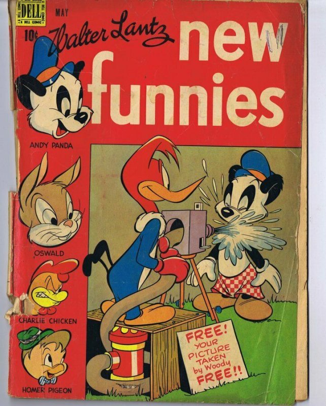 New Funnies #135 ORIGINAL Vintage 1948 Dell Comics Woody Woodpecker