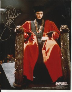 Autographed John DeLancie Star Trek The Next Generation Photo(No C.O.A.)