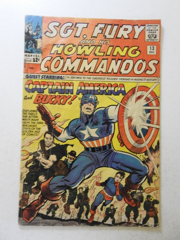 Sgt. Fury #13 (1964) GD Condition  moisture damage