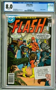 The Flash #275 (1979) CGC 8.0! White Pages!