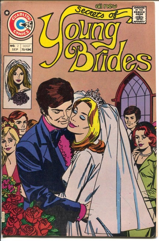 Secrets of Young Brides #2 1975-Charlton-2nd issue-bride cover-FN+