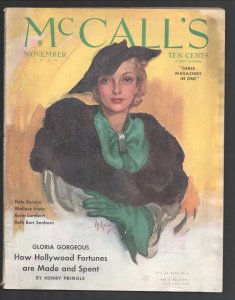 MAG: McCall's 12/1933-Entertainment-fashions-pulp fiction-classic ads-Pin-up ...
