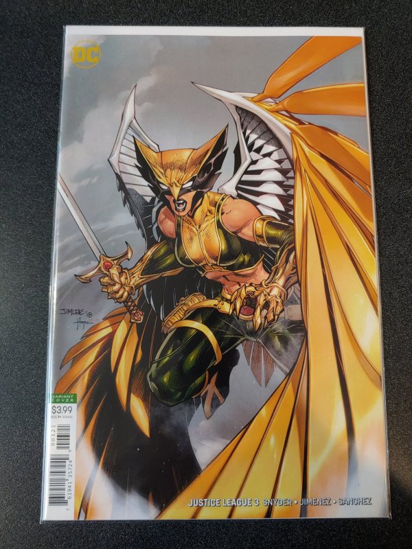 JUSTICE LEAGUE #3 VIRGIN VARIANT NM