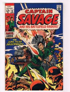 Capt Savage & His Leatherneck Raiders #13 VG/FN Marvel Comic Book DE37 TW7