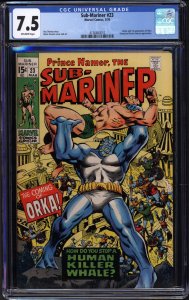 Sub-Mariner #23 (Marvel, 1970) CGC 7.5 - KEY