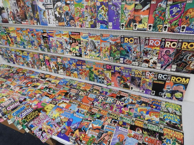 Huge Lot 190+ Comics W/ Spider-Man, Rom, Power Man, +More! Avg VF- Condition!