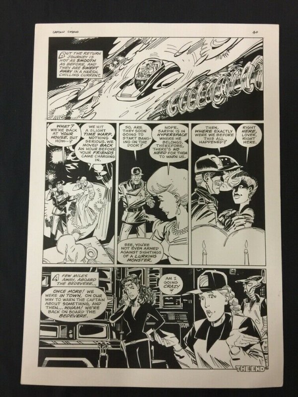 Captain Cosmos Page 40 Original Art Joe Stanton Nicola Cuti Space Opera