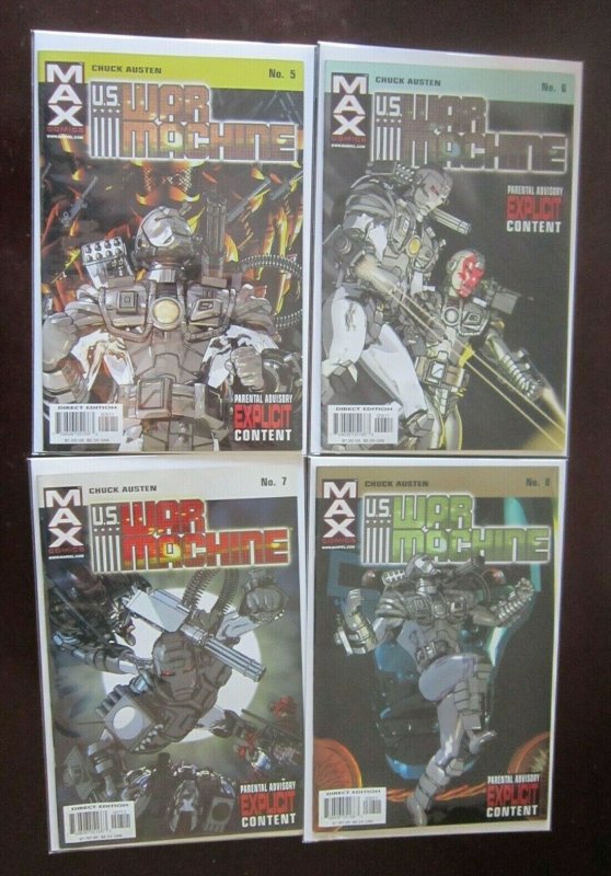 US War Machine comic 2 sets all 15 different books 6.0 FN (2001-03)