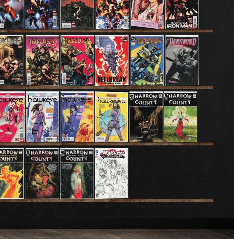 Huge Lot 150+ Comics with Invincible Iron Man, Iron Man, Harrow County & More!