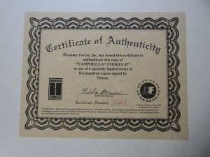 Vampirella Strikes #5 (1996) Signed by Nelson W/coa VF/NM Condition