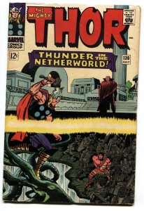 THOR #130 1966-MARVEL COMICS-KIRBY hercules VG+