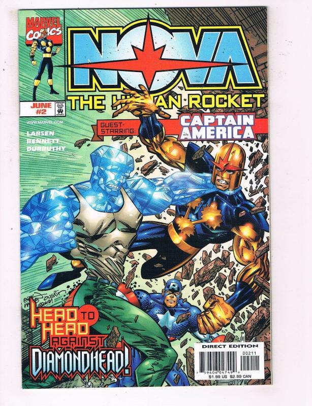 Nova The Human Rocket #2 FN Marvel Comic Book Diamond Head June 1994 DE35