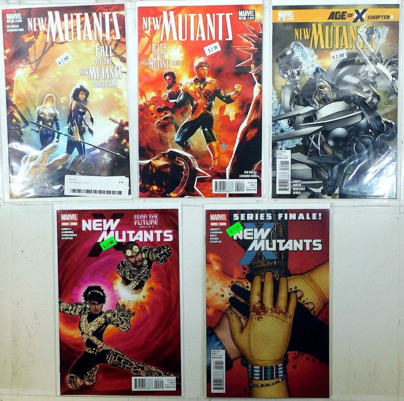 New Mutants Lot of 5 #19, 20, 22, 45, 50 (2011) Marvel Comics 1st Print