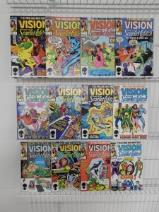 Vision and The Scarlet Witch #1-12 Complete Set! Sharp VF+ Avg Condition! Twins!