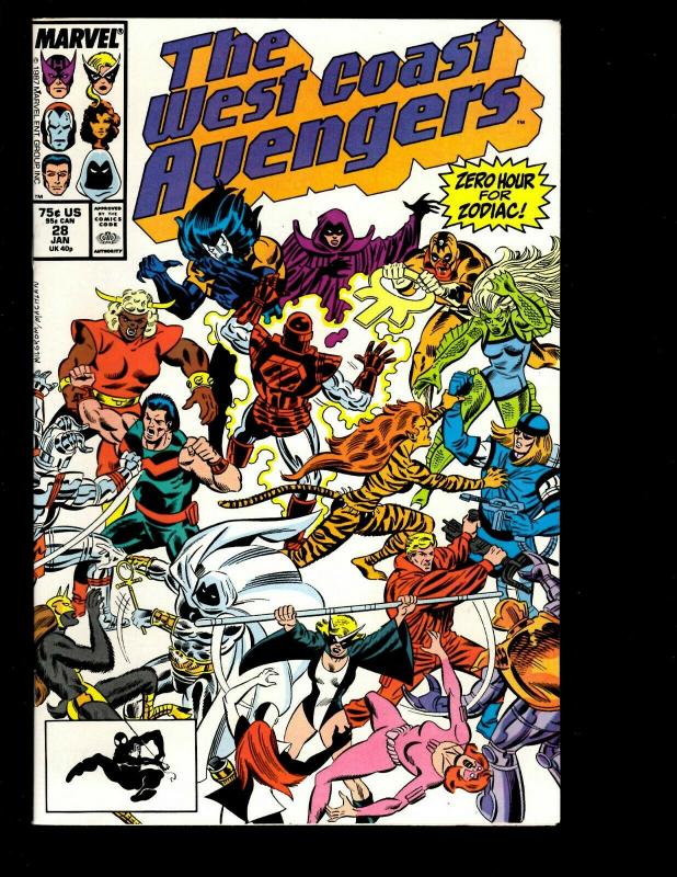 11 West Coast Avengers Marvel Comics # 25 26 27 28 29 30 31 32 33 34 35 GK6