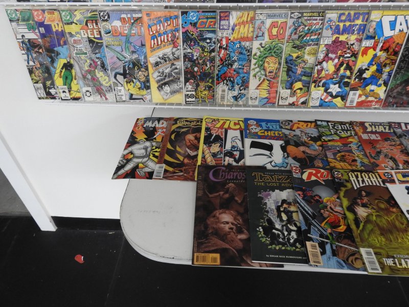 Huge Lot 150+ Comics W/ Captain America, Batman,  Blue Beetle, +More! Avg VF- !