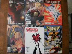 6 MARVEL Comic: CALL DUTY NEW INVADERS IRON PATRIOT SOLDIER X OMEGA FLIGHT BLAZE