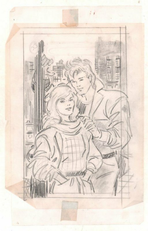 Romance Cover Pencil Layout - A - art by John Romita Sr. 