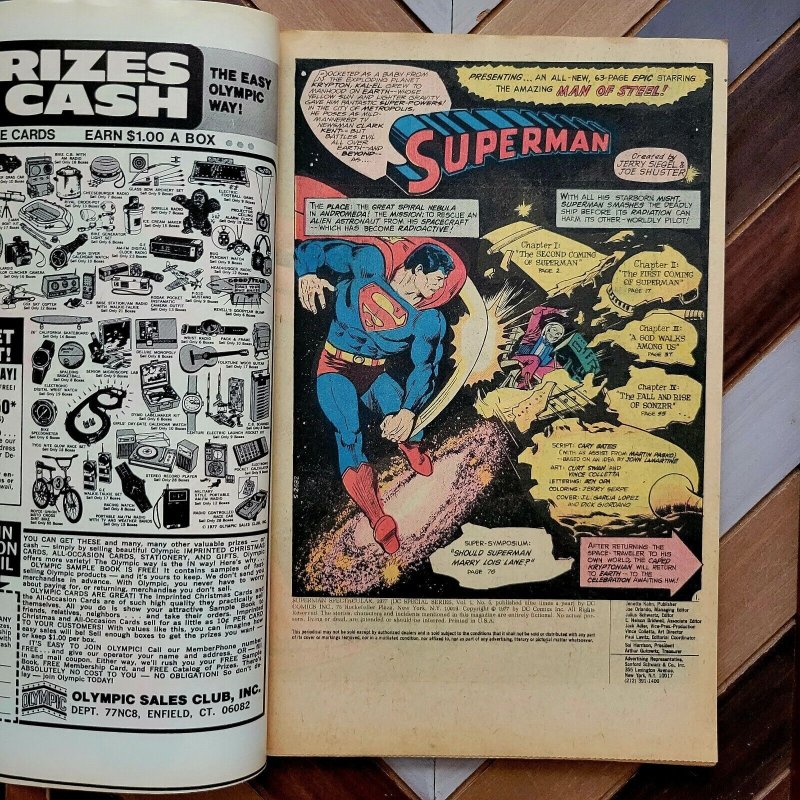 DC SPECIAL SERIES: Superman #5 FN/VF (DC 1977) Newsstand! vs BRAINIC & LUTHOR!