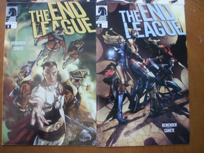 4 Near-Mint Dark Horse THE END LEAGUE Comic #3 4 5 8 (2008 2009 Remender Parsons