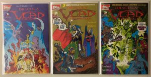 Dracula Vlad the Impaler set #1-3 Topps (8.0 VF) polyb with trading cards (1993)