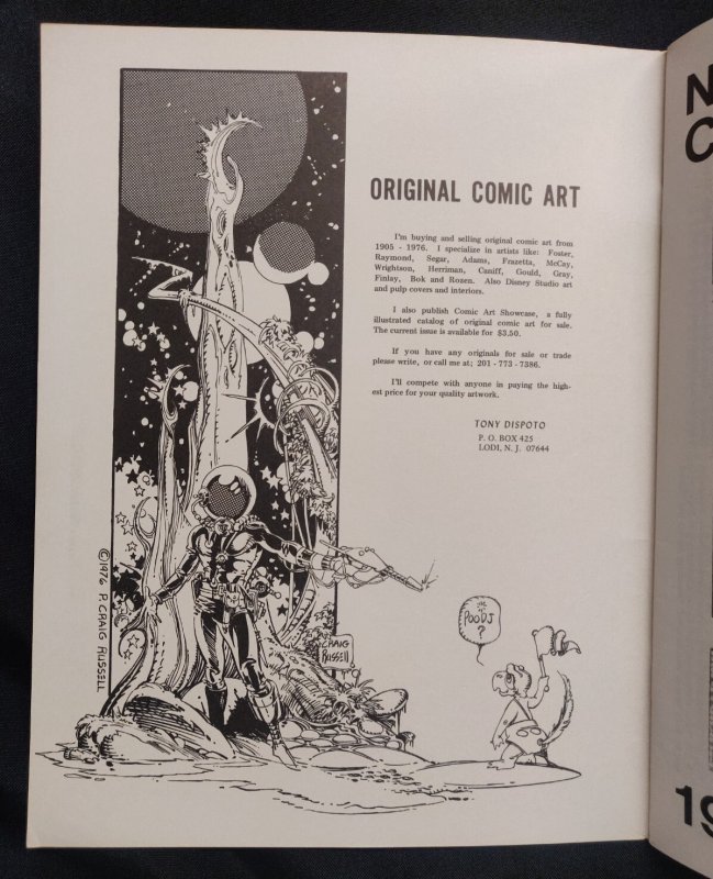 1976 New-Con Fanzine - Carl Barks Cover & Interview (7.5/8)