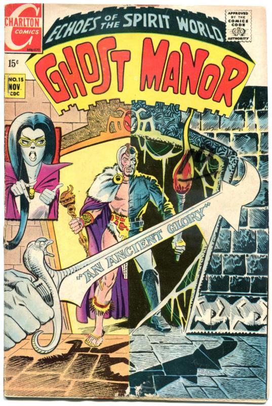 GHOST MANOR #15, VG, Steve Ditko, Horror, 1968 1970, more Charlton in store