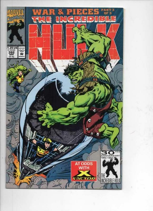 Incredible HULK #392, VF/NM, Keown, Bruce Banner, 1968 1992,more Marvel in store