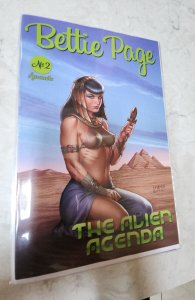 Bettie Page and the Alien Agenda #2 (2022) Linsner variant
