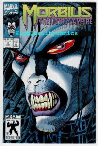 MORBIUS the Living VAMPIRE #1 2 3 4, NM+, Spider-man, Fangs, Web, w/ poster 1992