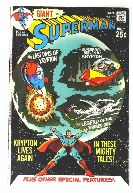 Superman (1939 series)  #232, Fine (Actual scan)