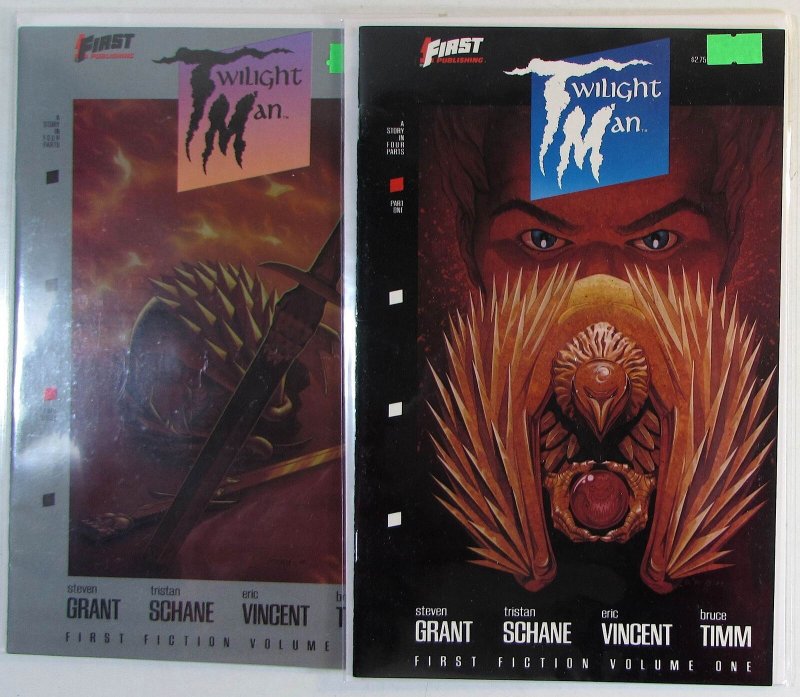 Twilight Man Lot of 2 #1, 3 First Comics (1989) VF/NM 1st Print Comic Books