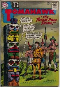 Tomahawk #76 1961-DC-Totem Pole Trial-bizarre issue-FN-