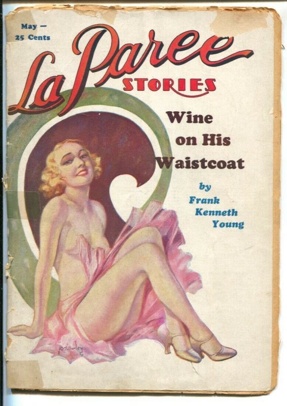 La Paree 5/1933-Merwill-R.A. Burley spicy girl cover-saucy pulp thrills-P