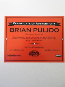 Lady Death: Nightmare Symphony Homage Edition (2018) NM Cond! Signed W/ COA!